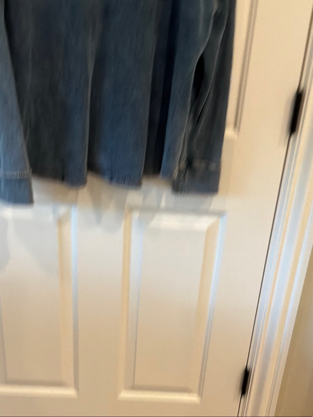 Jane and Delancey Washed Blue Denim Button-Down Shirt - Picture 2 of 2